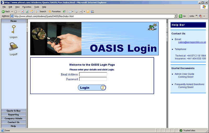 oasis travel insurance login